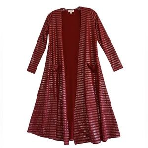 LuLaRoe Sarah Elegant Line Long Cardigan Nwot